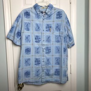 Columbia River Lodge shirt. Size L